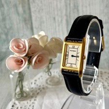 Yves Saint Laurent YSL Square Gold Watch Used