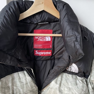 Supreme x The North Face Paper Print Nuptse Puffer Jacket Large
