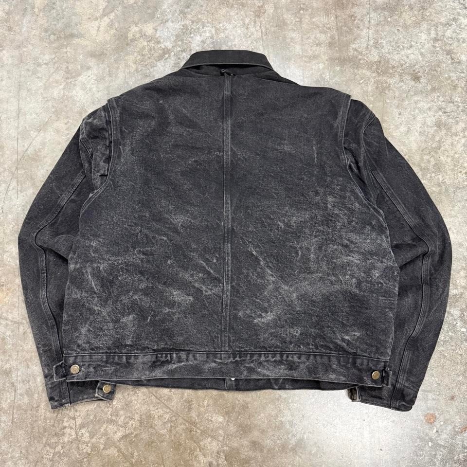 Vintage Carhartt JB1065 Double Black Denim Southwest Chore Jacket