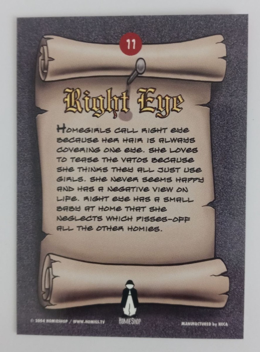 2004 NECA Homies Swap Trading Card #11 Right Eye | eBay