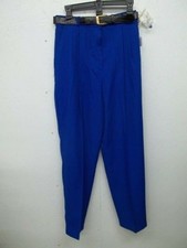 Liz Baker Women's Bright Blue Dress Pants w/Belt-12