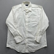 Nautica Classic Fit Men's White Button Down Dress Shirt 17  34/35