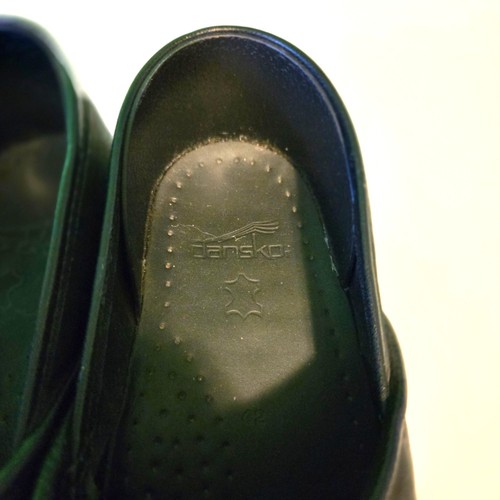 Dansko clogs womens EU 42 black nubuck comfort casual closed back classic - Picture 7 of 9