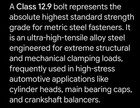 Four M16 x 1.5 x 50mm High Tensile Bolts Grade 12.9  — photo 4