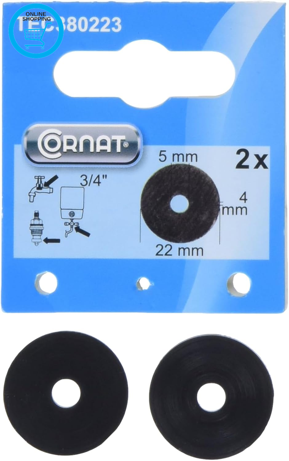 TEC380223 22Mm Assortment of Tap Plates