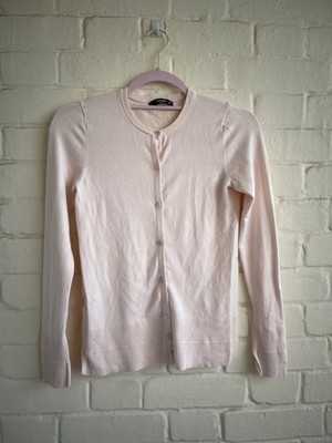 Mango Basics Light Pink cardigan size XS button down Long Sleeved