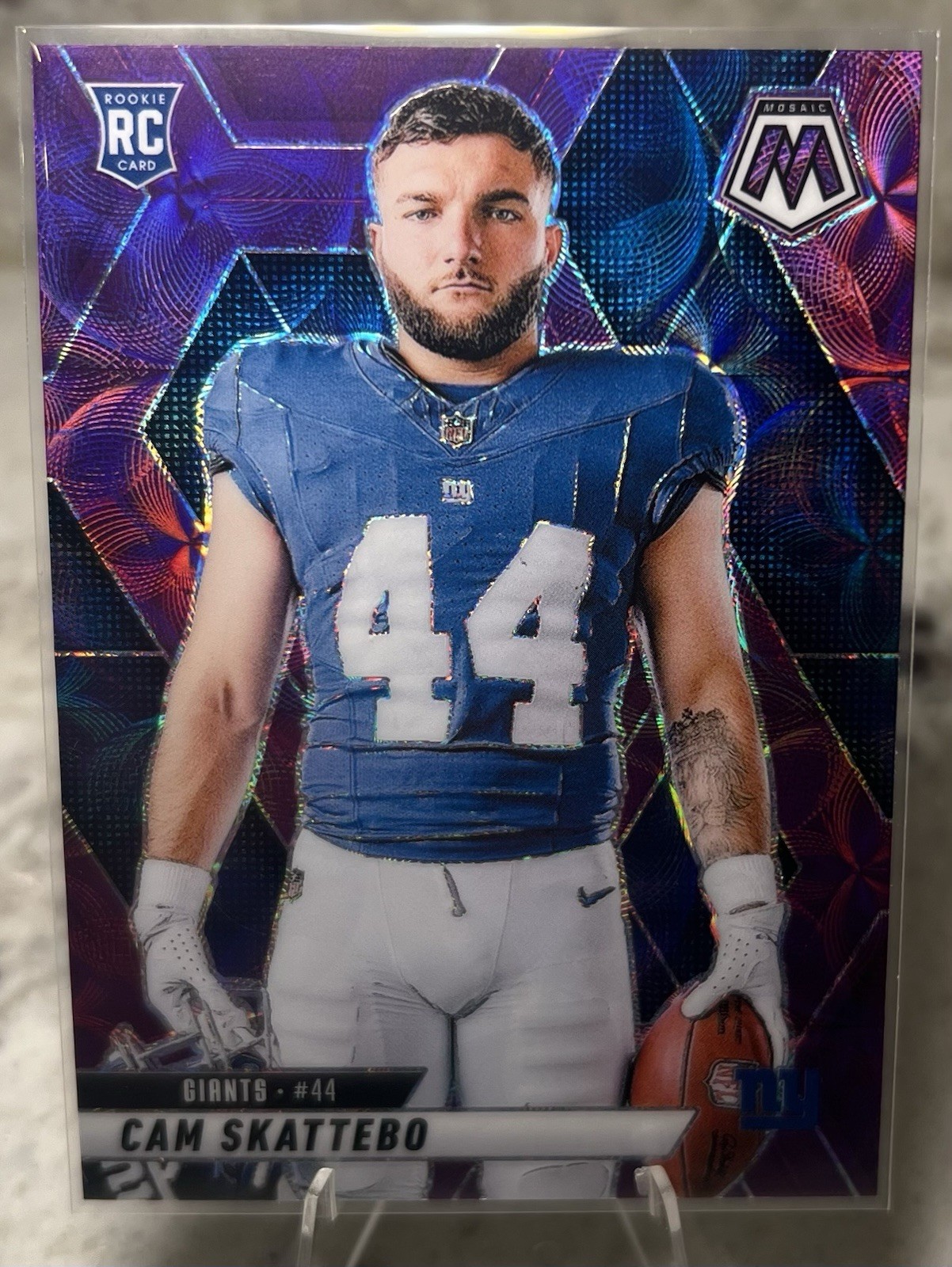 2025 Mosaic CAM SKATTEBO Rookie Variation Purple Scope - #271 NY Giants RC