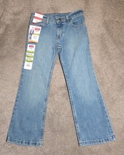 Wrangler Five Star Flex Boot Leg Denim Blue Jeans Boys Size 8 Reg NWT