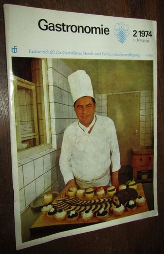 DDR FACHZEITSCHRIFT Gastronomie Heft 2 1974 FARBFOTOS Gaststätte INHALT s. FOTO