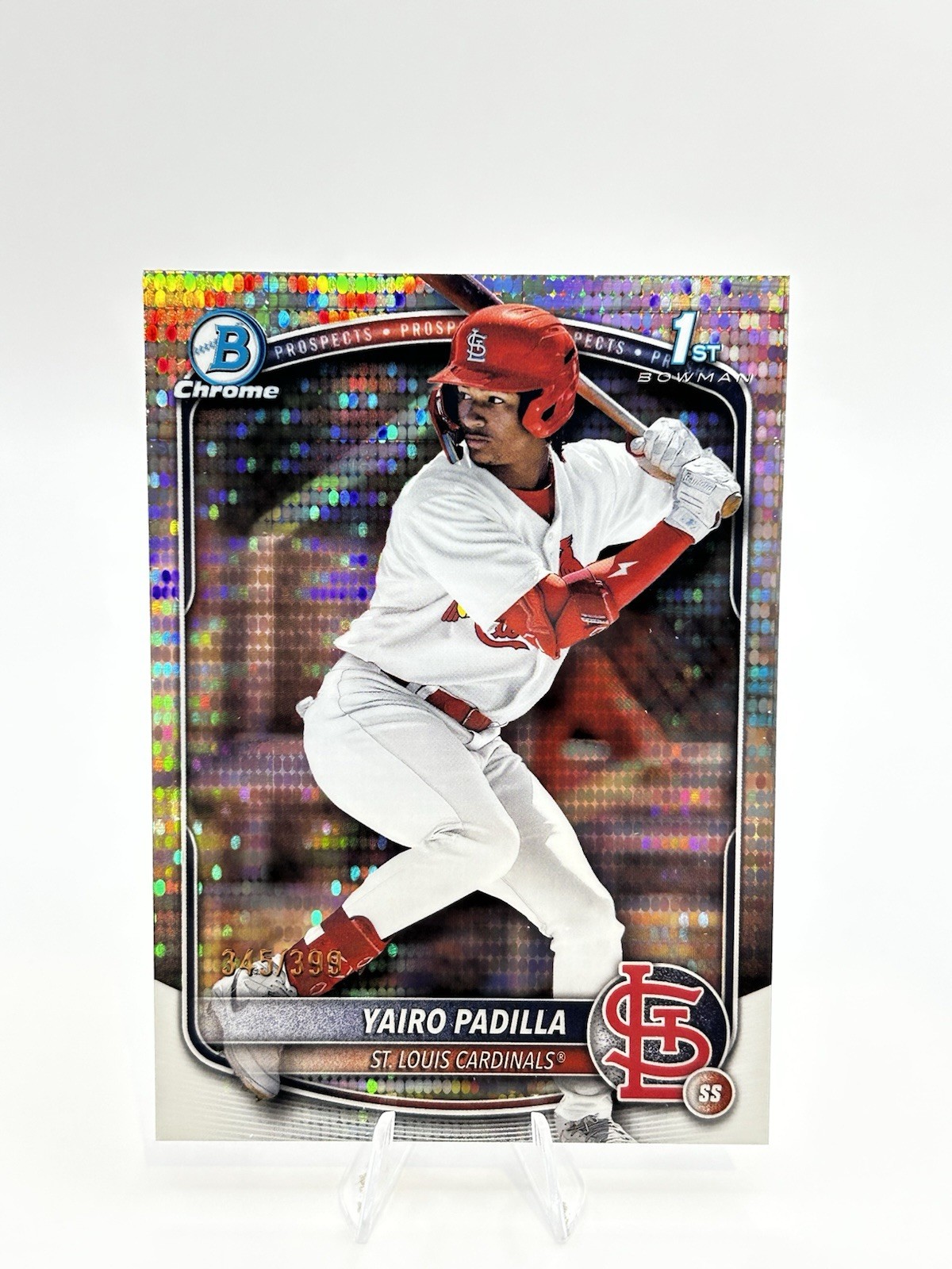 2025 Bowman Chrome - Yairo Padilla Pulsar Refractor /399 #BCP-236 Cardinals