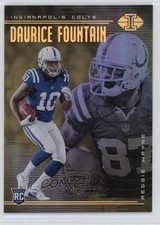 2018 Illusions Trophy Collection Gold 463/499 Daurice Fountain Reggie Wayne 01ba