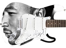 John Legend Autographed "In The Key Of Legend" Custom Graphics Guitar ACOA