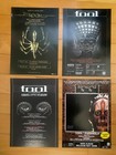 TOOL Japan LIVE concert MINI-POSTER x4! 2007 2025 PARABOLA  2006 10000 Days MINT