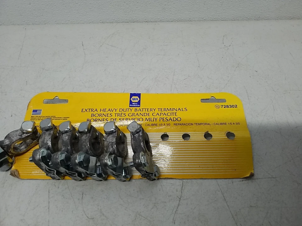 6 Pack NAPA 728302 Battery Cable Repair Terminals – 1/0–3/0 GA Heavy-Duty - Image 2 of 4