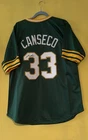 Autographed/Signed JOSE CANSECO Oakland Green Baseball Jersey JSA COA Auto