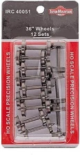Intermountain All Brass Insulated Wheel Sets pkg(12) - 36'' - HO Scale Model