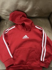 Red Adidas Pullover Sweatshirt Hoodie For 3T Boys Or Girls
