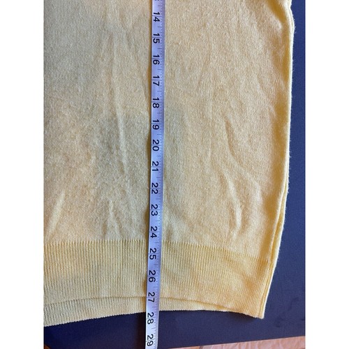 Jantzen Mens Bright Yellow Sleeveless V-neck Sweater Vest Size L Vintage USA - Picture 4 of 6
