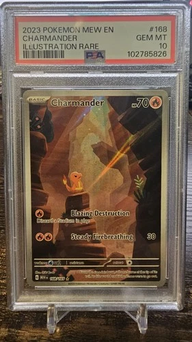 PSA 10 GEM MT 💎 - Charmander 168/165 Scarlet & Violet 151 Illustration Rare Eng
