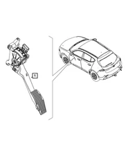 Genuine Mopar Accelerator Pedal 68574341AA