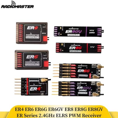 RadioMaster ER4 4CH/ER6 ER6G ER6GV 6CH/ER8 ER8G ER8GV 8CH 2.4GHZ Expresslrs