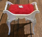 Vintage Barbie Suzy Goose Cream Off White Vanity Bench 1964 Replacement