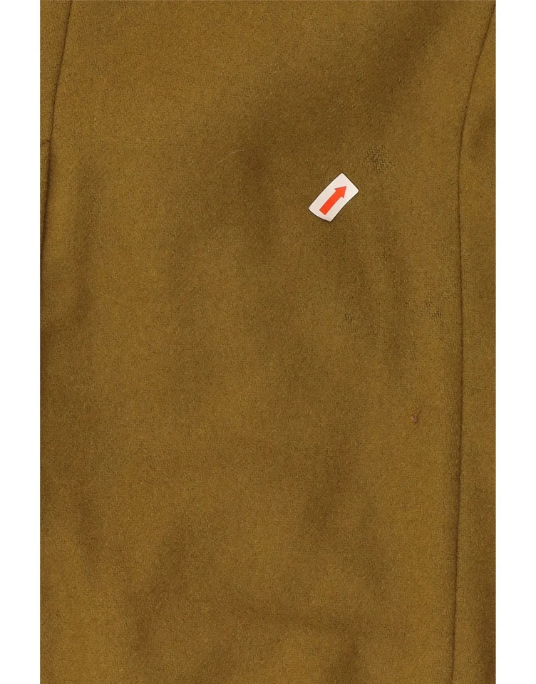 MOSCHINO Mens 3 Button Blazer Jacket UK 38 Medium Khaki Wool DF84 - Image 4 of 4