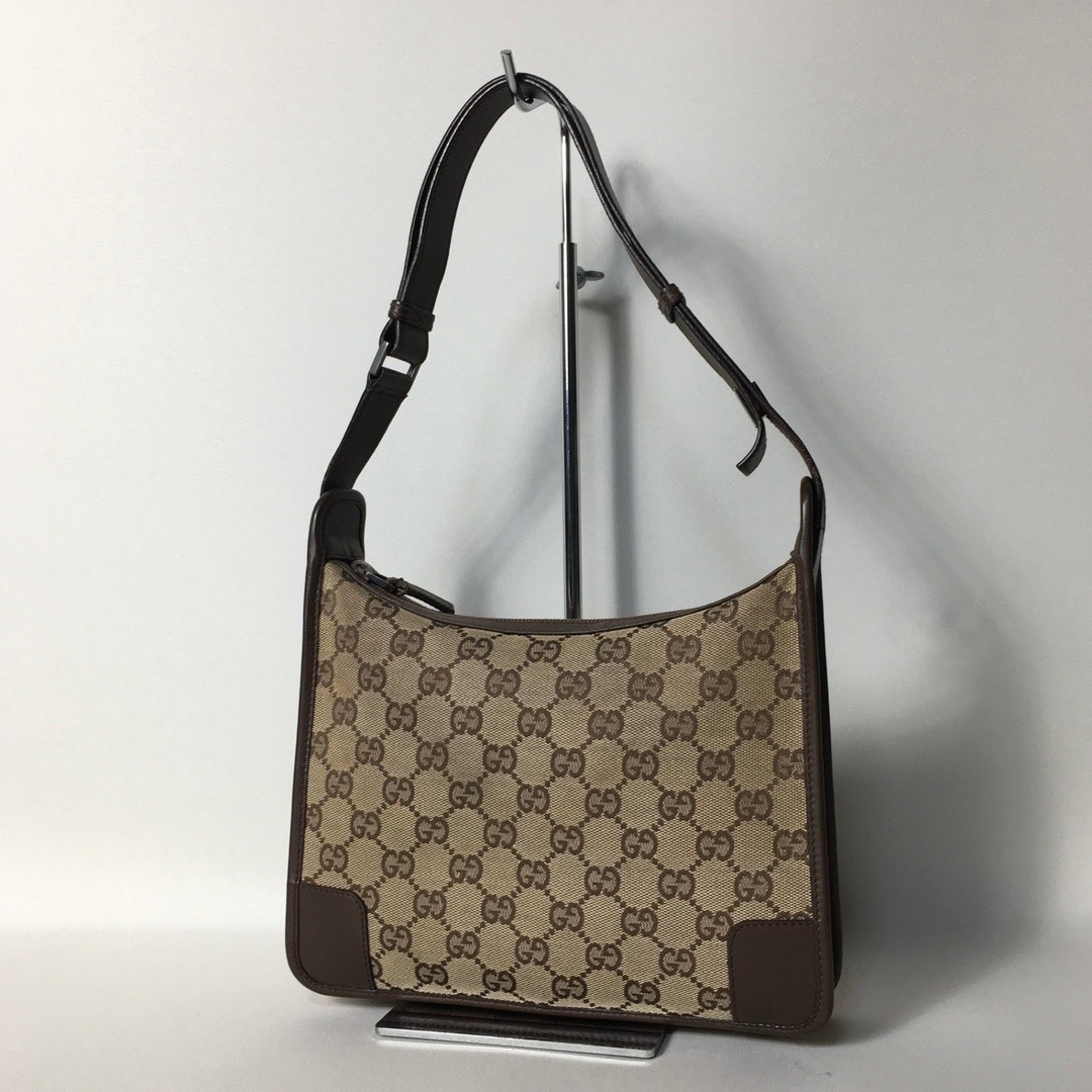 2503 97 Gucci GG Canvas Handbag Brown