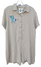 Nuevo con etiquetas Mameluco Jungmaven 100% Cáñamo Talla XL con Bordado Bebé Unicornio