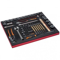 Bahco Fit&Go 3/3 Schaumstoffeinlage Mit 60-Tlg. Werkzeugsatz