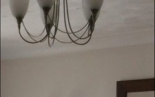 Ceiling Light Fitting 5 Arm Chandelier Brass Nickel Finish E14 Bulb