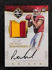 2017 Panini Limited PATRICK MAHOMES II 115/149 RC Patch On Card Auto SP #136