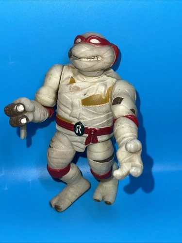 Vintage 1993 TMNT Universal Monsters Raph Raphael Mummy Figure glow in dark