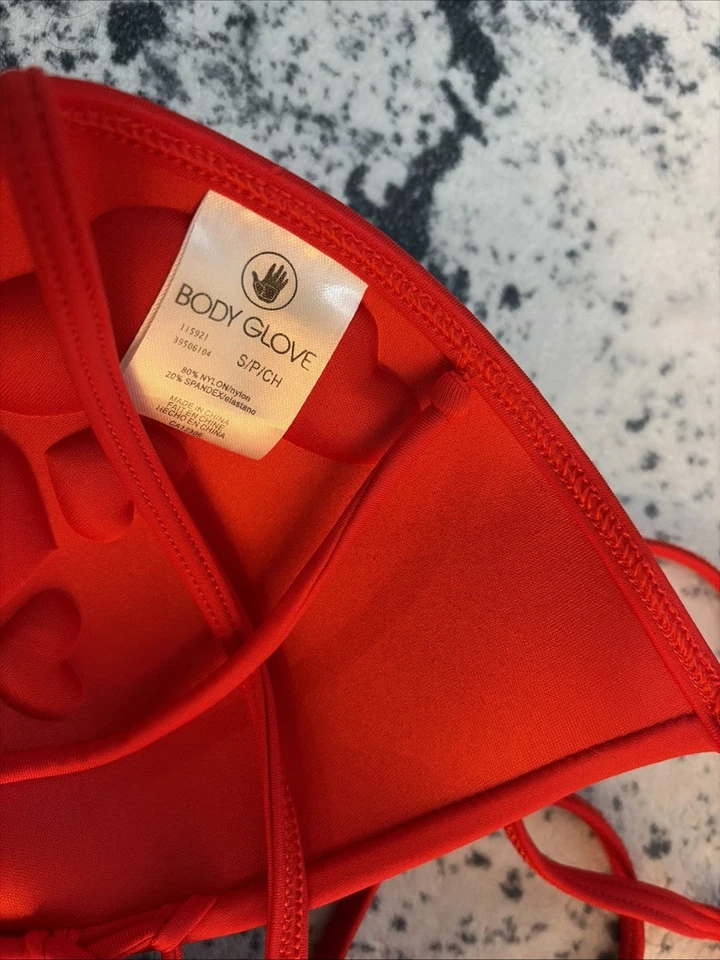 Body Glove Rojo Mujer Bikini Copa Top Talla Pequeña Nuevo Sin Etiquetas Linda Corbata de Natación Foto 3 de 4
