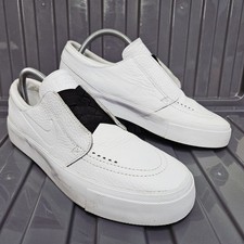 Nike SB Zoom Janoski HT Slip-On White Mens Size UK 8 Leather Trainers AH3369-100
