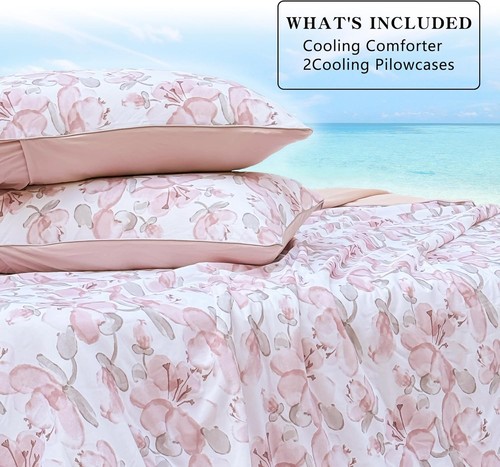 Cooling Comforter Twin - Lightweight Cooling Blanket for Hot Sleepers - Picture 9 of 14