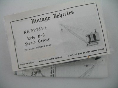 Vintage Vehicles (like Jordan) HO Kit 764-5: Erie B-2 Steam Crane