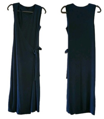 slim fit dress slacks Vintage Midi Dress Roses Sheer Sleeve Green/Blue/Purple/White Size L –  Diversity Consignment main image 1