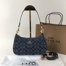 C*ACH Teri Shoulder Bag Signature Chambray CH139 New