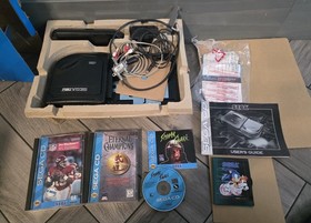 Sega CD Model 2 Console  w/Sewar Shark-CIB PLUS!! TESTED!