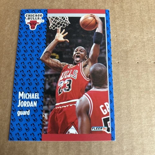 1991 Fleer MICHAEL JORDAN #29 Chicago Bulls Basketball Card (f7)