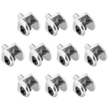 10pcs Glass Shelf Brackets 20x14x14mm Clamp Clip Shaft Mount for 5-8mm Thick