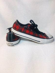 red checkered converse