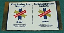 Vintage : KNICKERBOCKER NATURAL BEER unrolled CAN steel SHEET @ Jacob Ruppert