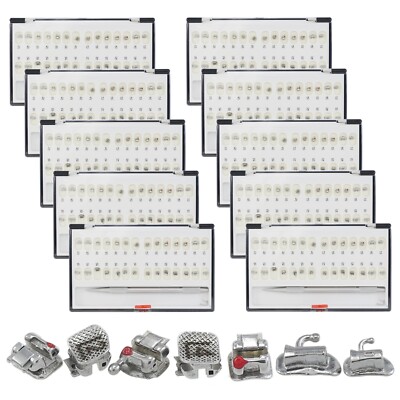 10 Ormco DAMON Dental Orthodontic Metal Self Ligating Brackets Buccal tubes Roth