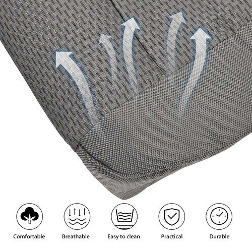 Fits For Ford F-150 F150 XLT 2015-2020 Front Driver Bottom Cloth Seat Cover Gray - 第 13/13 張圖片