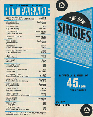 Genesis (A Winter's Tale) - The New Singles - 227 - 10. Mai 1968 [UK] - Magazin