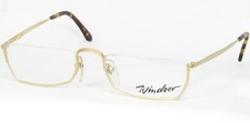 Vintage WINDSOR 807 2 GOLD UNIQUE EYEGLASSES GLASSES FRAME 54-20-145mm Germany