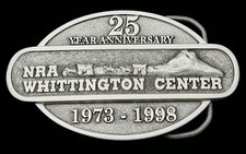 NRA Whittington Center National Rifle Association Firearms Vintage Belt Buckle