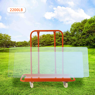 Heavy-Duty Drywall Cart with Wheels - 2200lbs Capacity for Easy Panel Transport